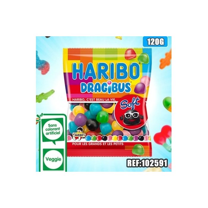 SACHET HARIBO DRAGIBUS SOFT 120GR