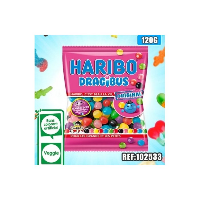 SACHET HARIBO BRAGIBUS 120GR