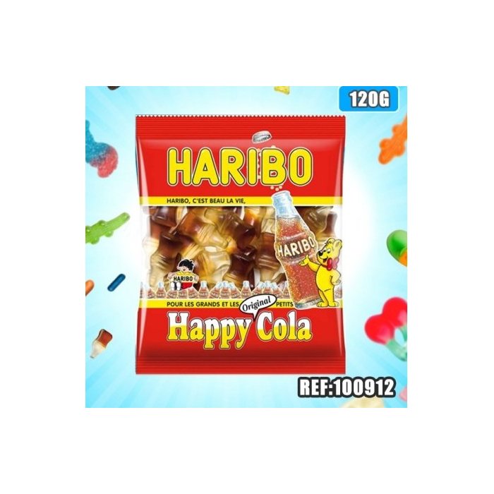 SACHET HARIBO HAPPYCOLA 120GR