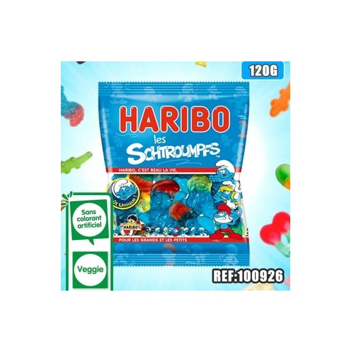 SACHET HARIBO SCHTROUMPFS 100GR