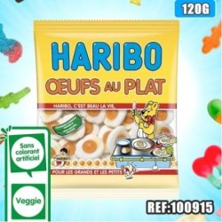 SACHET HARIBO OEUF AU PLAT 120GR