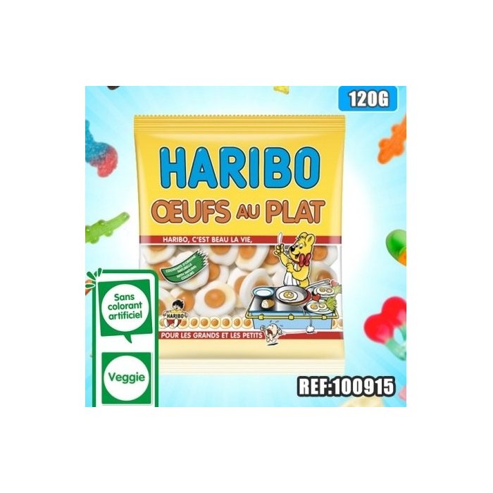 SACHET HARIBO OEUF AU PLAT 120GR