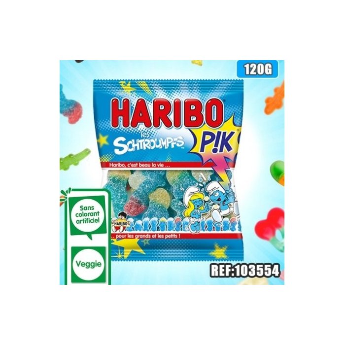 SACHET HARIBO SCHTROUMPF PIK 120GR