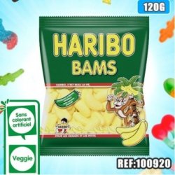 SACHET HARIBO BANANES 120GR