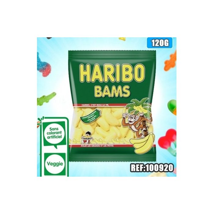 SACHET HARIBO BANANES 120GR