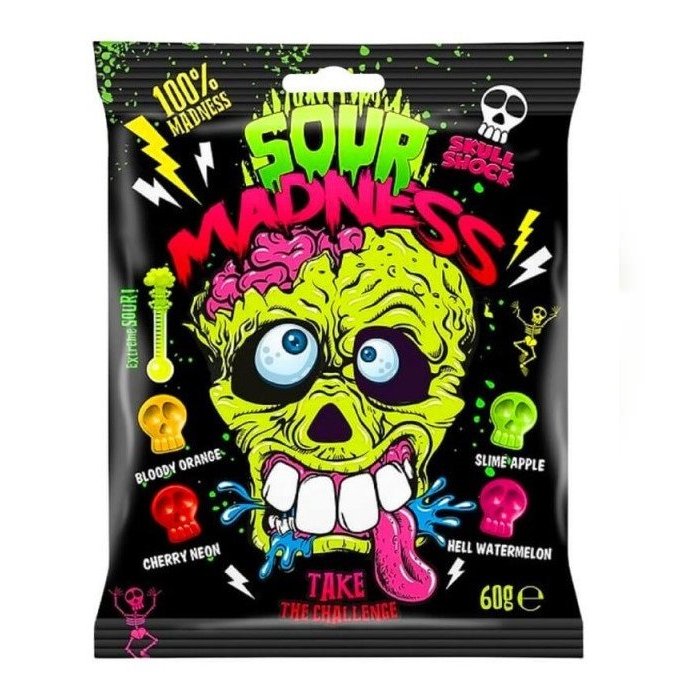 SACHET BONBON SOUR MADNESS 60GR