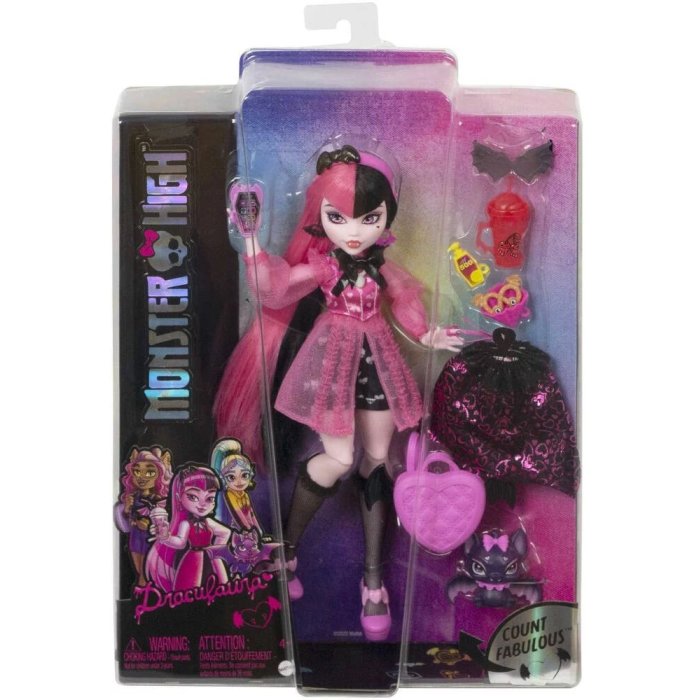 POUPEE DRACULAURA ET ANIMAL MATTEL HHK51