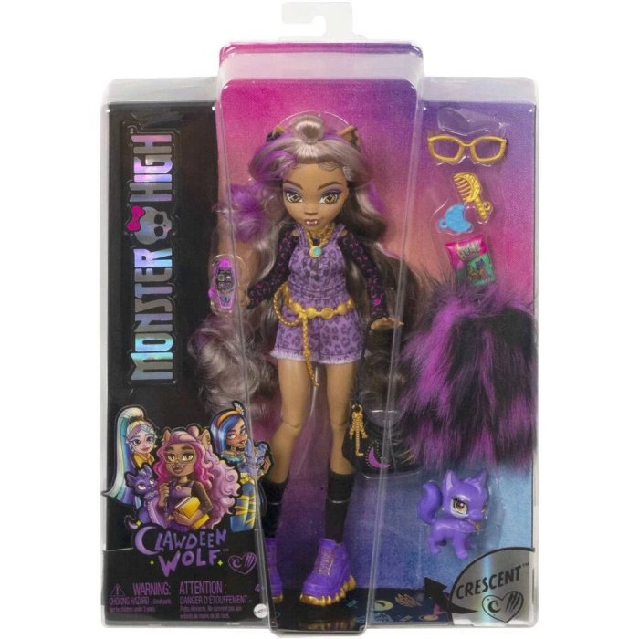 POUPEE CLAWDEEN ET ANIMAL MATTEL HHK52