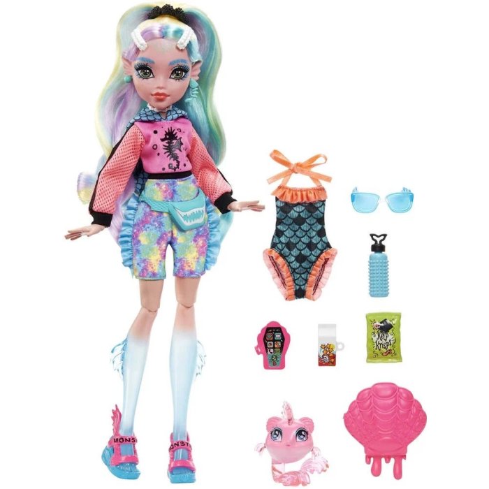 POUPEE LAGOONA ET ANIMAL MATTEL HHK55