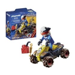 PILOTE ET QUAD PLAYMOBIL 71039