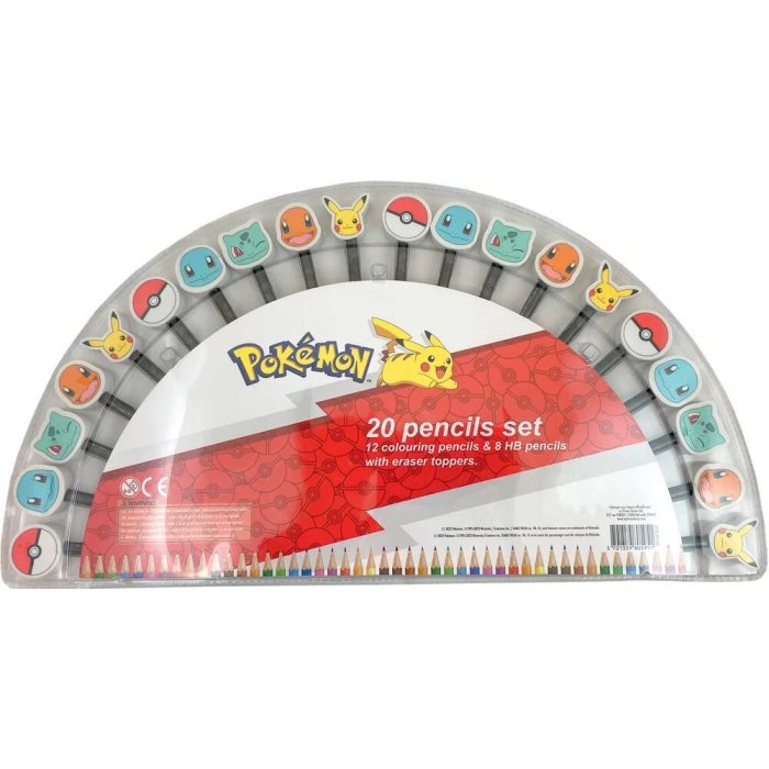 SET PAPETERIE 20 PCS POKEMON SIDJ 61507020