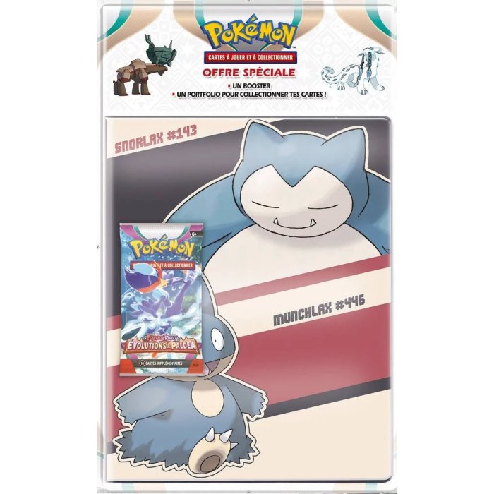 PACK PORTFOLIO AVEC BOOSTER POKEMON ASMODEE