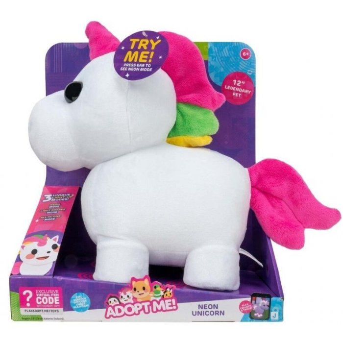 ADOPTE ME PELUCHE A FONCTION LICORNE NEON SIDJ