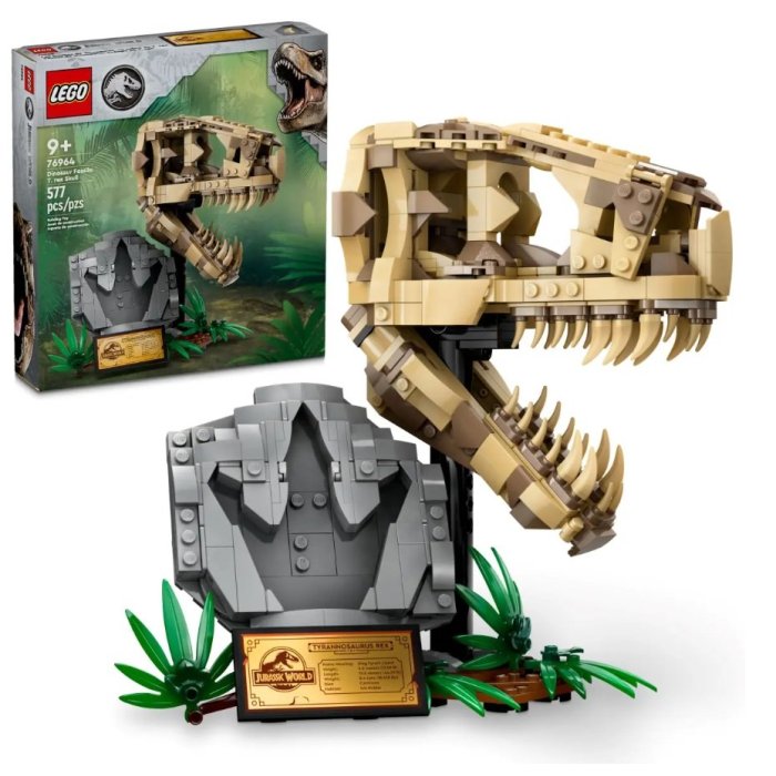 LES FOSSILES DE DINOSAURES LE CRANE DU T REX LEGO