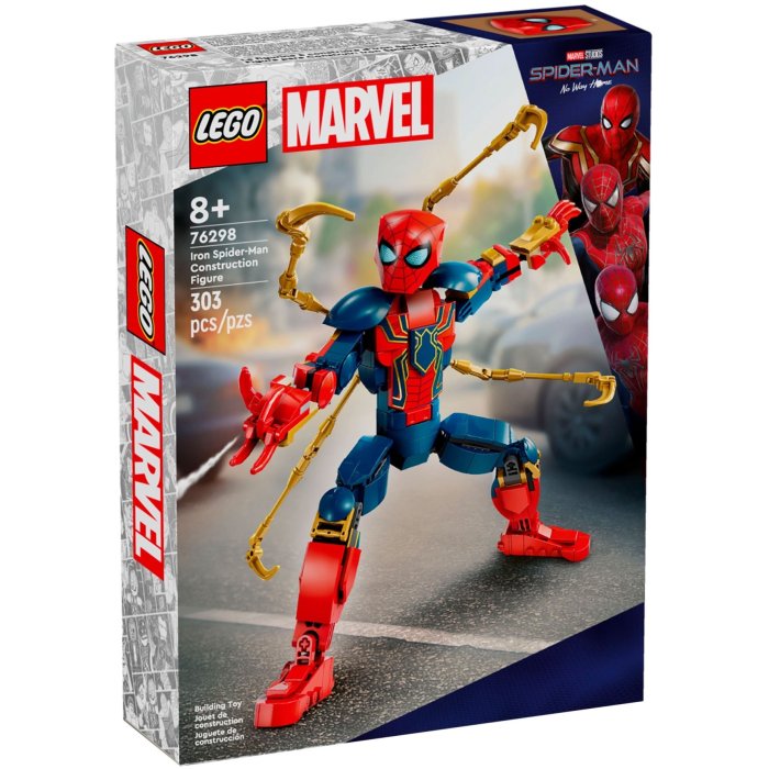 FIGURINE D IRON SPIDER MAN A CONSTRUIRE LEGO 76298