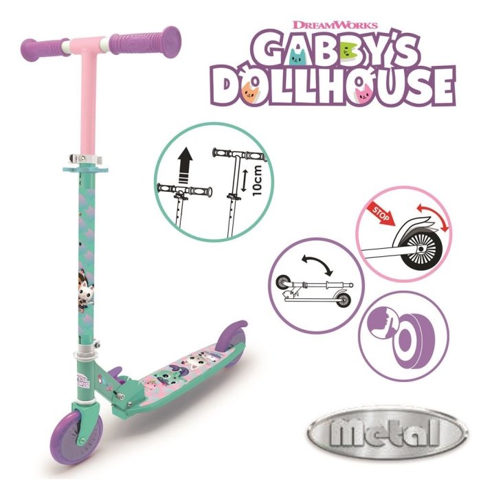 GABBY ET LA MAISON MAGIQUE TROTTINETTE 2 ROUES SID