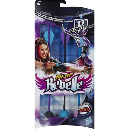 NERF REBELLE RECHARGE X3...