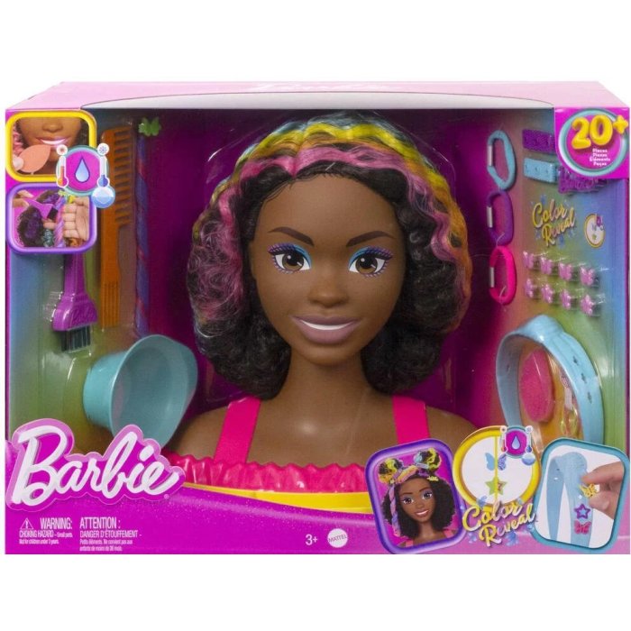 BARBIE TETE A COIFFER BRUNE SCPC HMD79