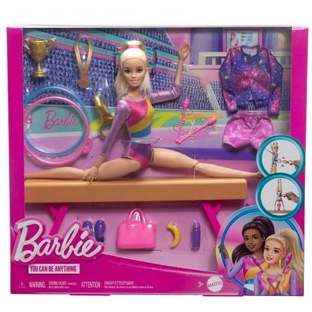 BARBIE COFFRET GYMNASTE...