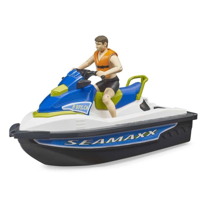 SCOOTER DES MER BWORLD AVEC FIGURINE BRUDER SIDJ 6