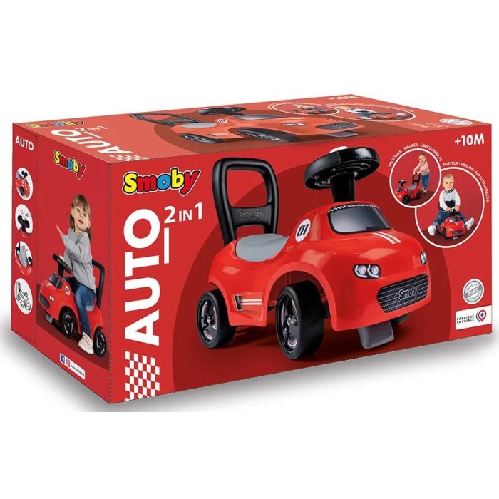 PORTEUR AUTO ROUGE SMOBY 7600720541