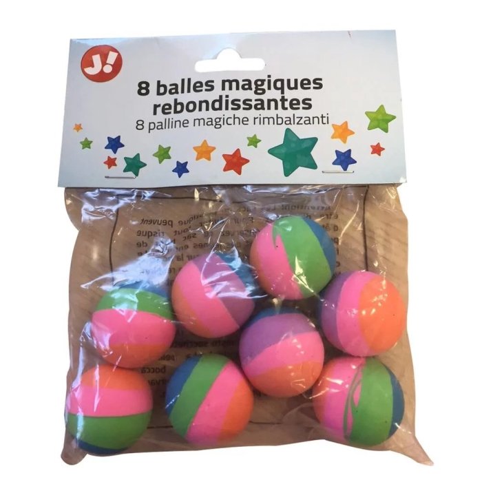 8 BALLES MAGIQUES REBONDISSANTES SIDJ 45008