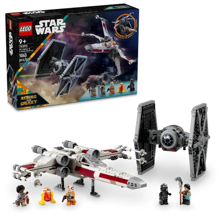 TIE FIGHTER ET XWING LEGO 75393