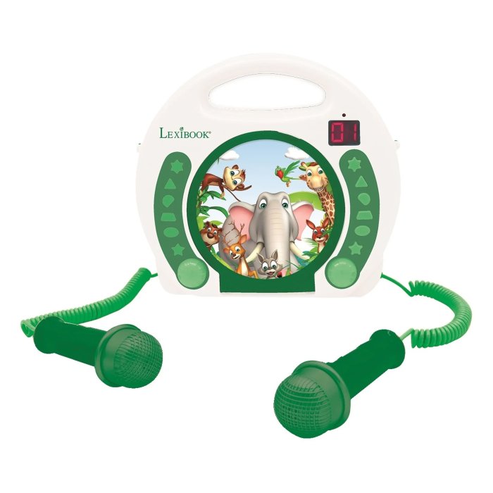 Kit de musique lecteur CD portable + 2 microphones Reine des Neiges  Lexibook - Jouets