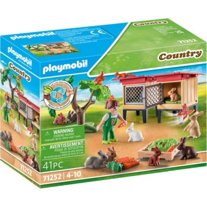 ENFANT AVEC ENCLOS ET LAPINS PLAYMOBIL 71252