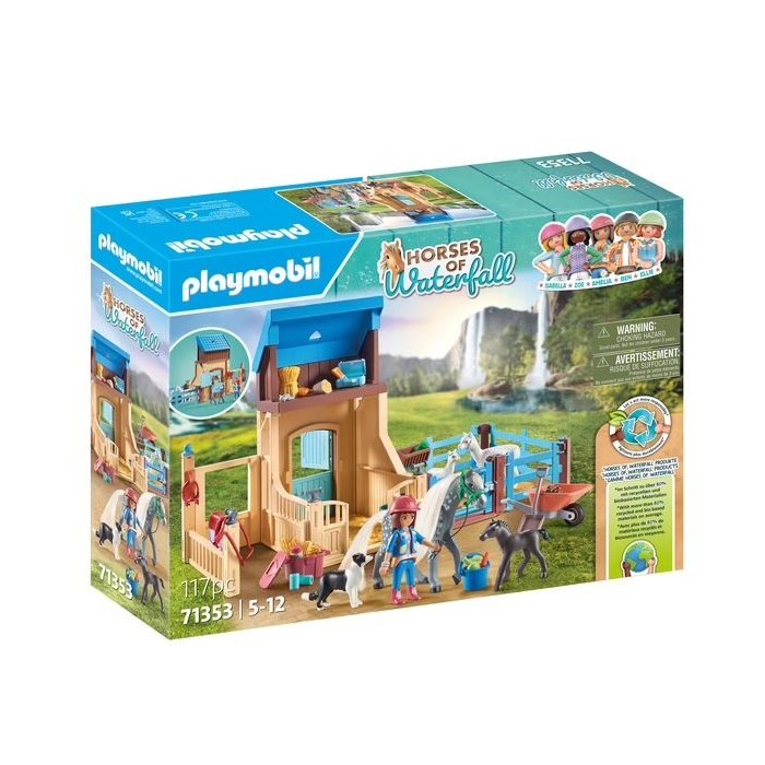 AMELIA ET WHISPER BOX POUR CHEVAUX PLAYMOBIL 71353