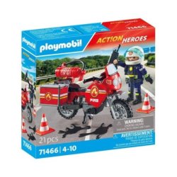 POMPIER ET MOTO PLAYMOBIL...