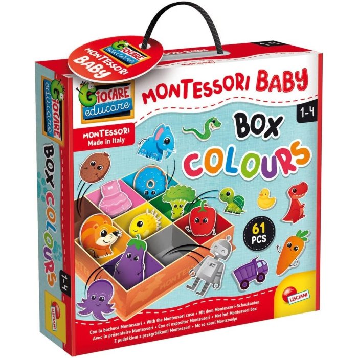 MONTESSORI BABY BOX 61 PCS LISCIANI 92765