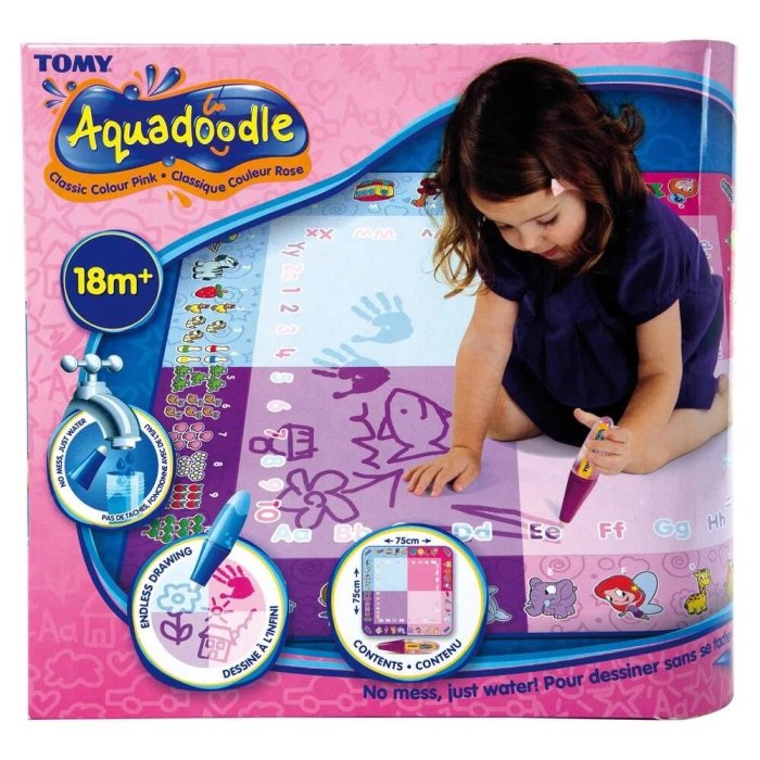 TAPIS AQUADOODLE CLASSIQUE ROSE TOMY T72371