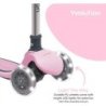 YVOLUTION TROTTINETTE AIR ROSE 3 ROUE LUMINEUSE