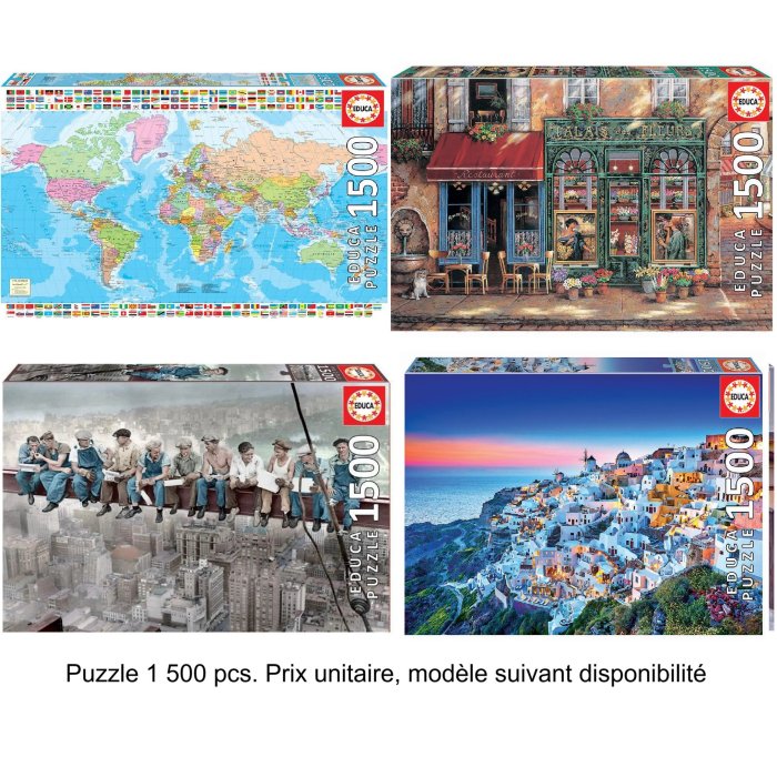 PUZZLE 1500 PCS ASST EDUCA