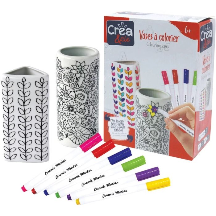 VASE A COLORIER SIDJ 327 2 JC