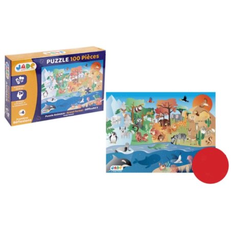 PUZZLE 100 PCS JADE ANIMAUX...