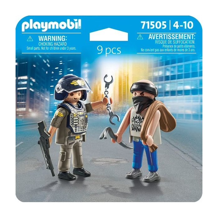 DUO POLICIER ET BANDI PLAYMOBIL 71505