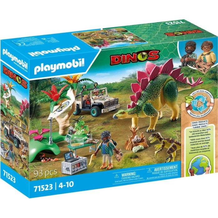 CAMPEMENT DES EXPLORATEUR AVEC DINOSAUR PLAYMOBIL