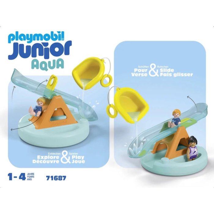 JUNIOR ILOT AVEC TOBOGGAN AQUATIQUE PLAYMOBIL