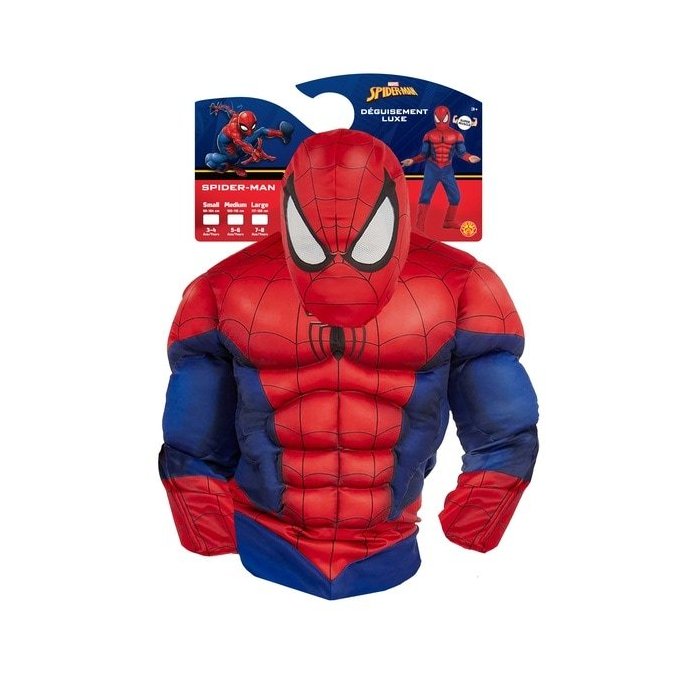 DEGUISEMENT LUXE SPIDERMAN TAILLE S RUBIES I-62001